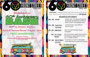 Front Street 60th Anniversary Bash Invitation | Saturday, September 6, 2025 @ 5:00PM