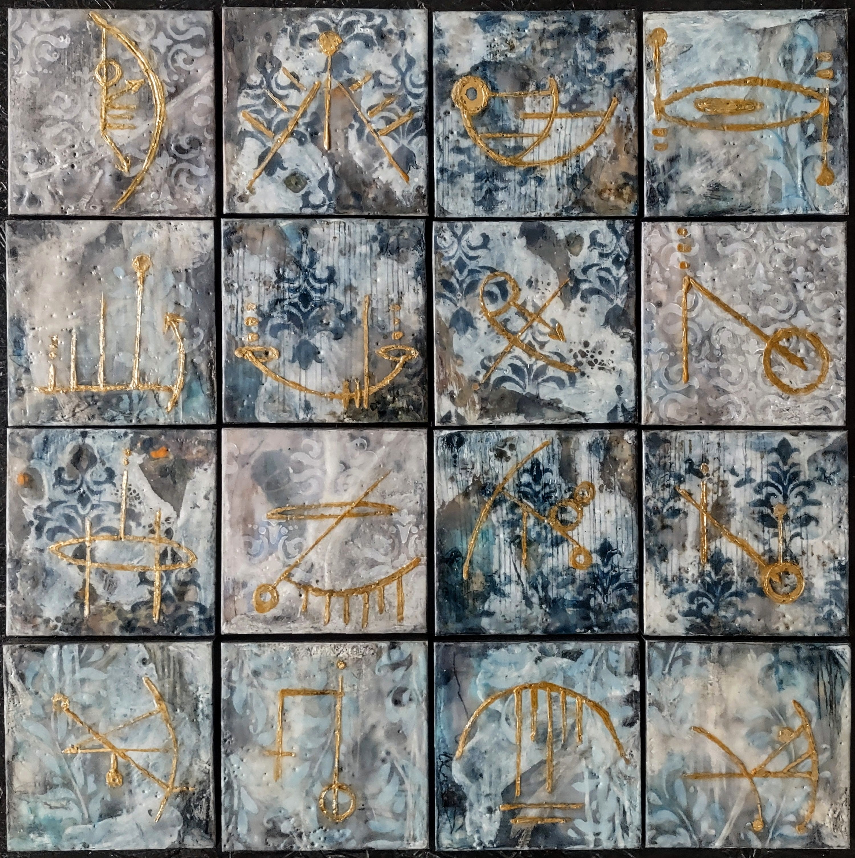 Prayers to Small Gods- encaustic