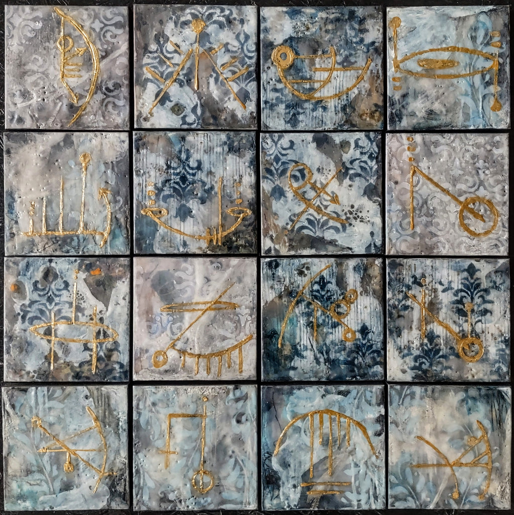 Prayers to Small Gods- encaustic