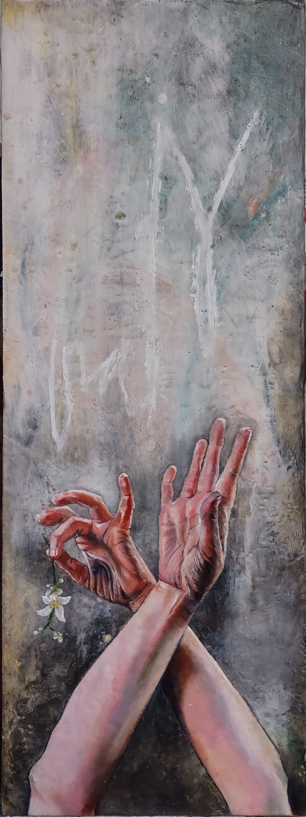 Performance of Joy - encaustic